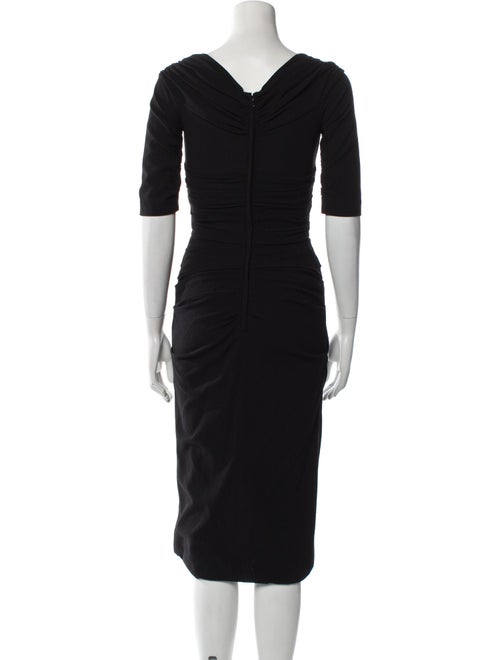 Dolce & Gabbana Virgin Wool Midi Length Dress
