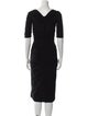 Dolce & Gabbana Virgin Wool Midi Length Dress