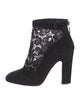 Dolce & Gabbana Suede Lace Pattern Boots