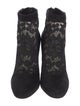 Dolce & Gabbana Suede Lace Pattern Boots