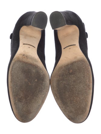 Dolce & Gabbana Suede Lace Pattern Boots