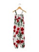Dolce & Gabbana Girls' Poppy Print Smocked Jumpsuit