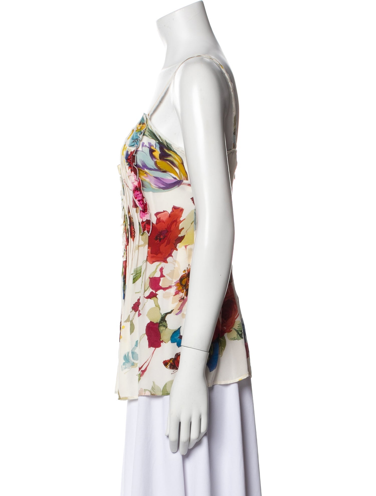 Dolce & Gabbana Silk Floral Print Top