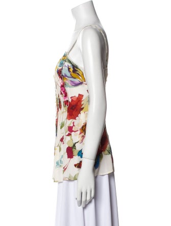 Dolce & Gabbana Silk Floral Print Top