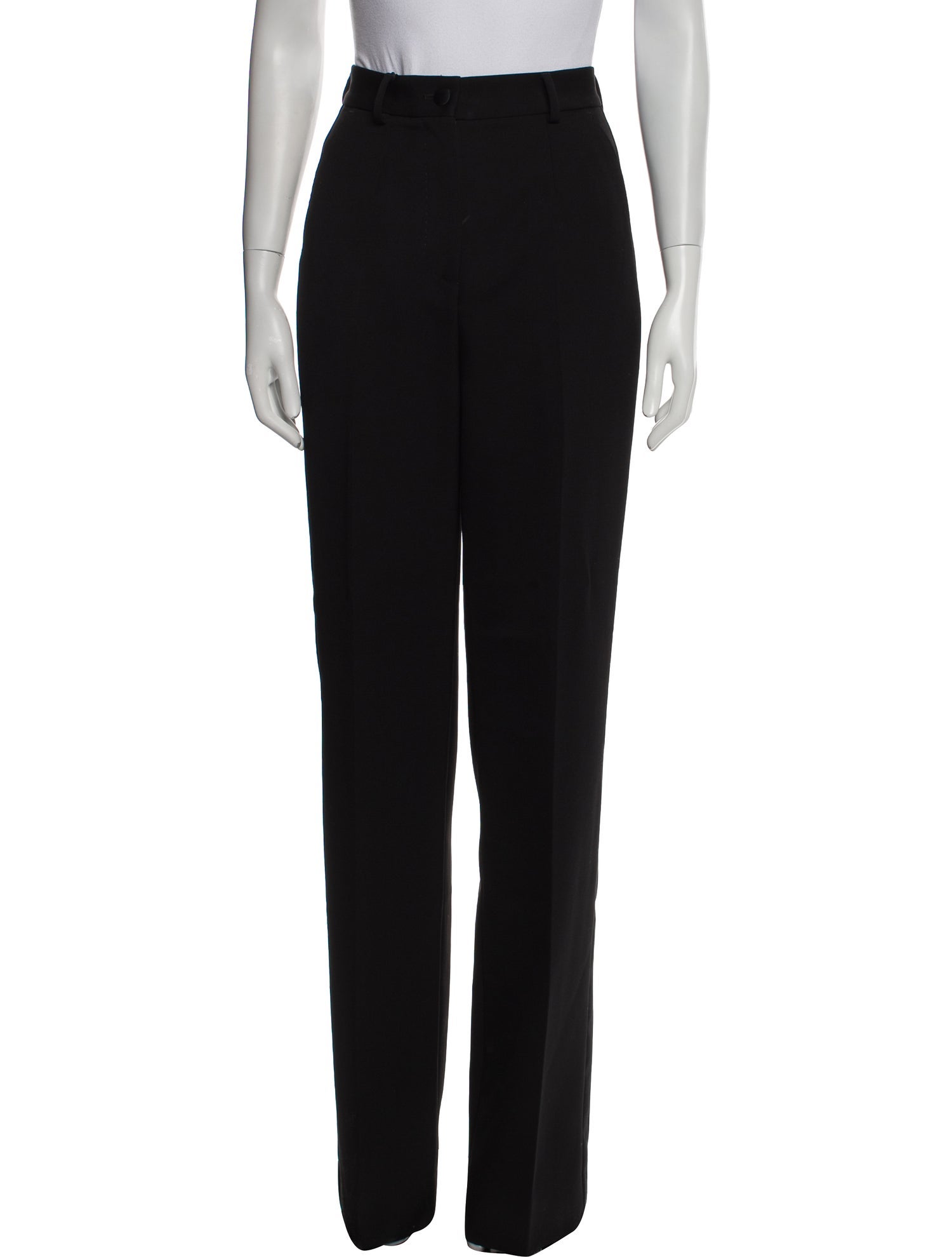 Dolce & Gabbana Virgin Wool Wide Leg Pants