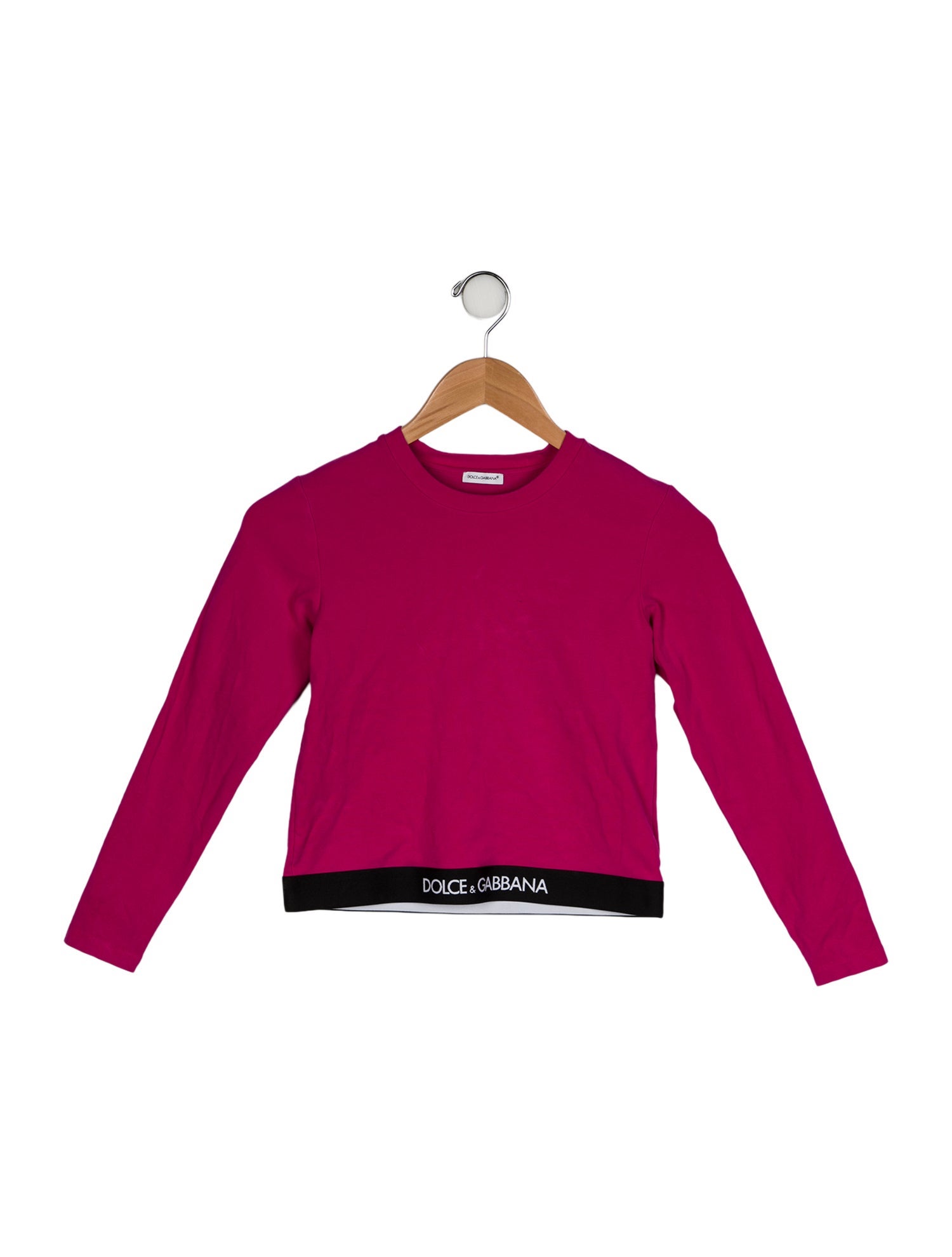 Dolce & Gabbana Solid Long Sleeve Top