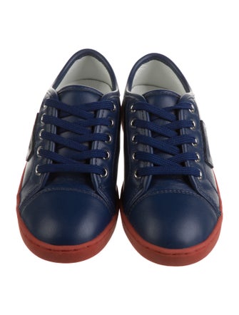 Dolce & Gabbana Kids' Leather Low Top Sneakers