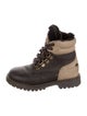Dolce & Gabbana Kids' Leather Combat Boots