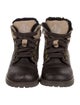 Dolce & Gabbana Kids' Leather Combat Boots
