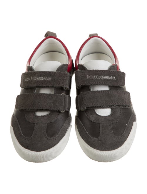 Dolce & Gabbana Kids' Leather Low Top Sneakers