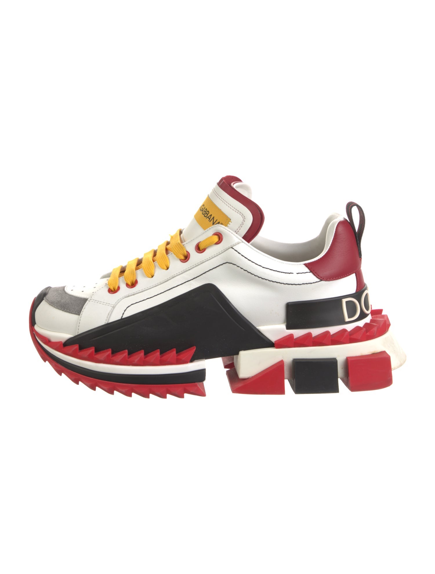 Dolce & Gabbana Leather Printed Sneakers