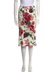 Dolce & Gabbana Floral Print Knee-Length Skirt