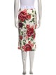 Dolce & Gabbana Floral Print Knee-Length Skirt