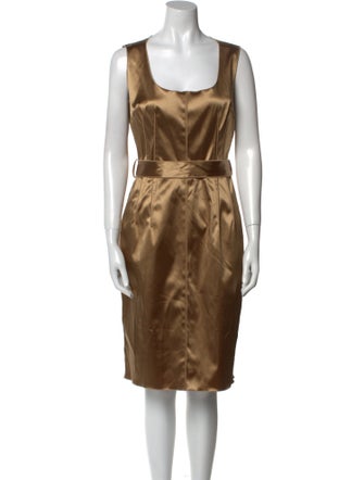 Dolce & Gabbana Square Neckline Knee-Length Dress