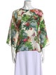 Dolce & Gabbana Silk Floral Print Blouse