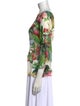 Dolce & Gabbana Silk Floral Print Blouse
