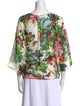 Dolce & Gabbana Silk Floral Print Blouse