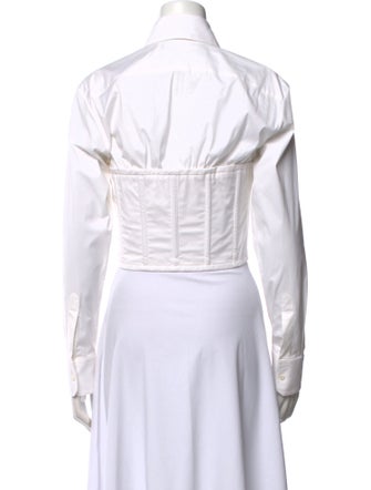 Dolce & Gabbana Long Sleeve Crop Top