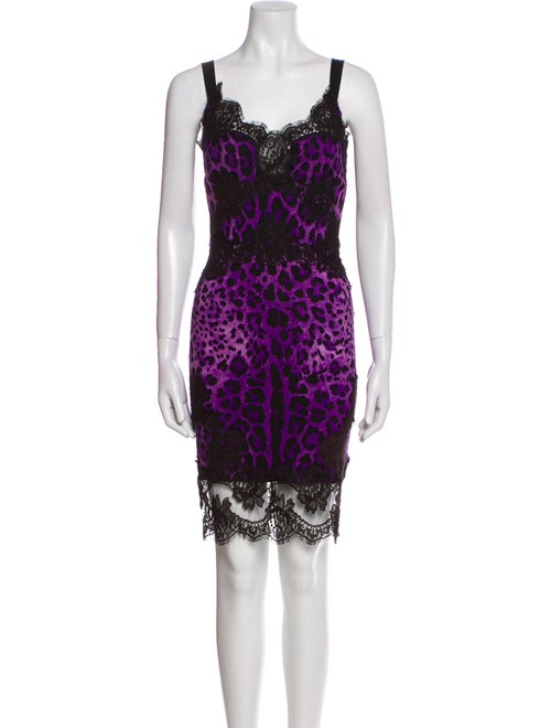 Dolce & Gabbana Silk Knee-Length Dress