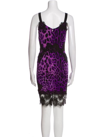 Dolce & Gabbana Silk Knee-Length Dress