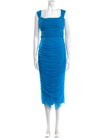 Dolce & Gabbana Square Neckline Midi Length Dress