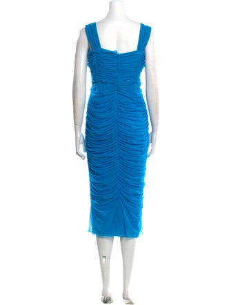 Dolce & Gabbana Square Neckline Midi Length Dress