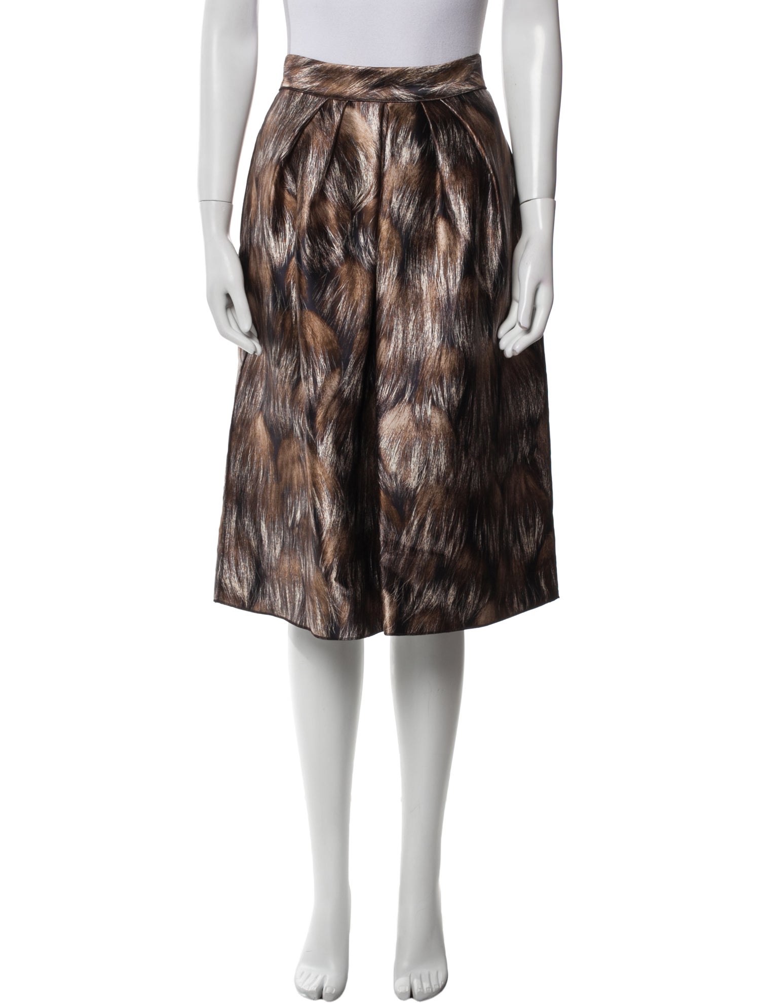 Dolce & Gabbana Silk Knee-Length Skirt