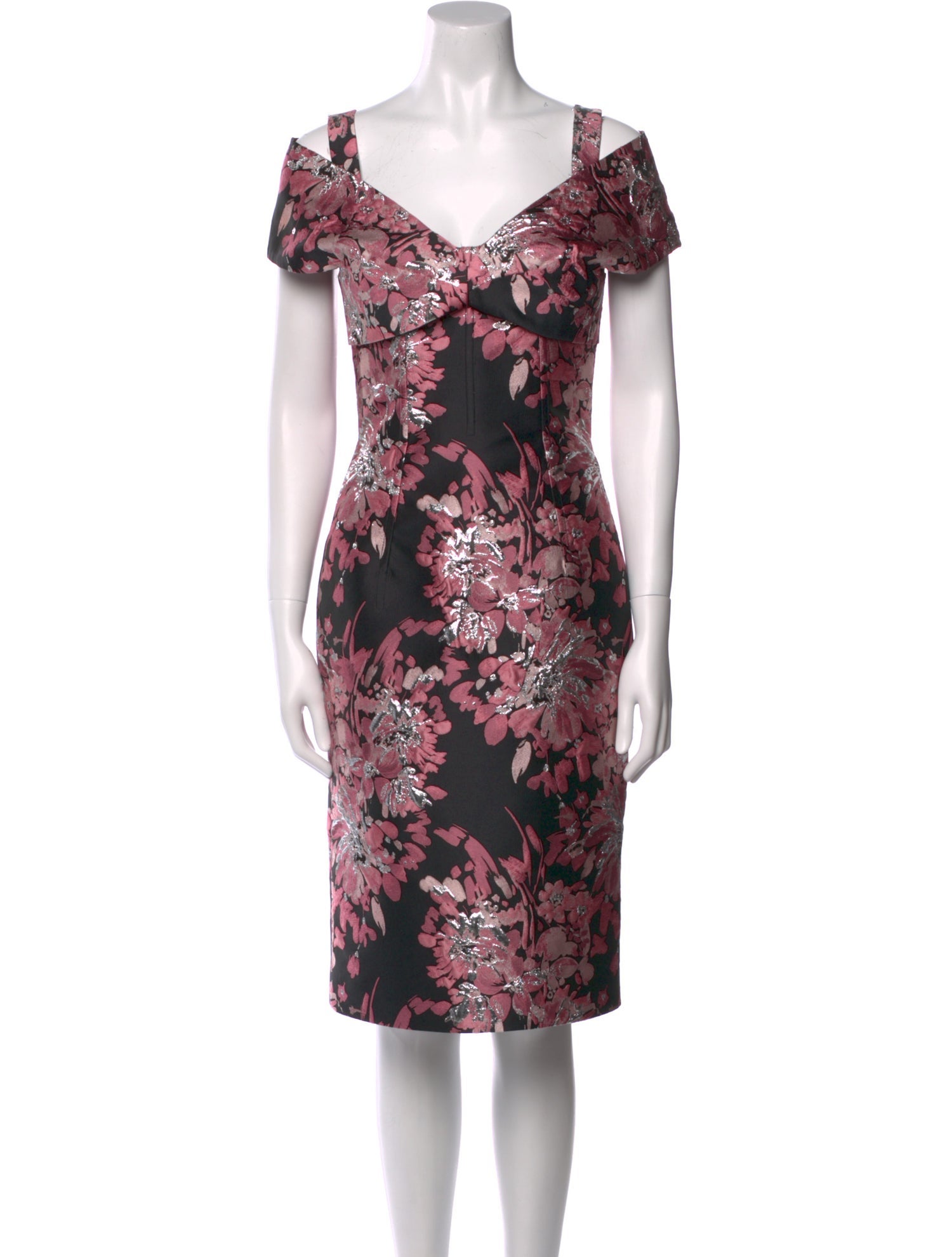 Dolce & Gabbana Floral Print Knee-Length Dress