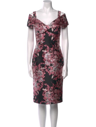 Dolce & Gabbana Floral Print Knee-Length Dress