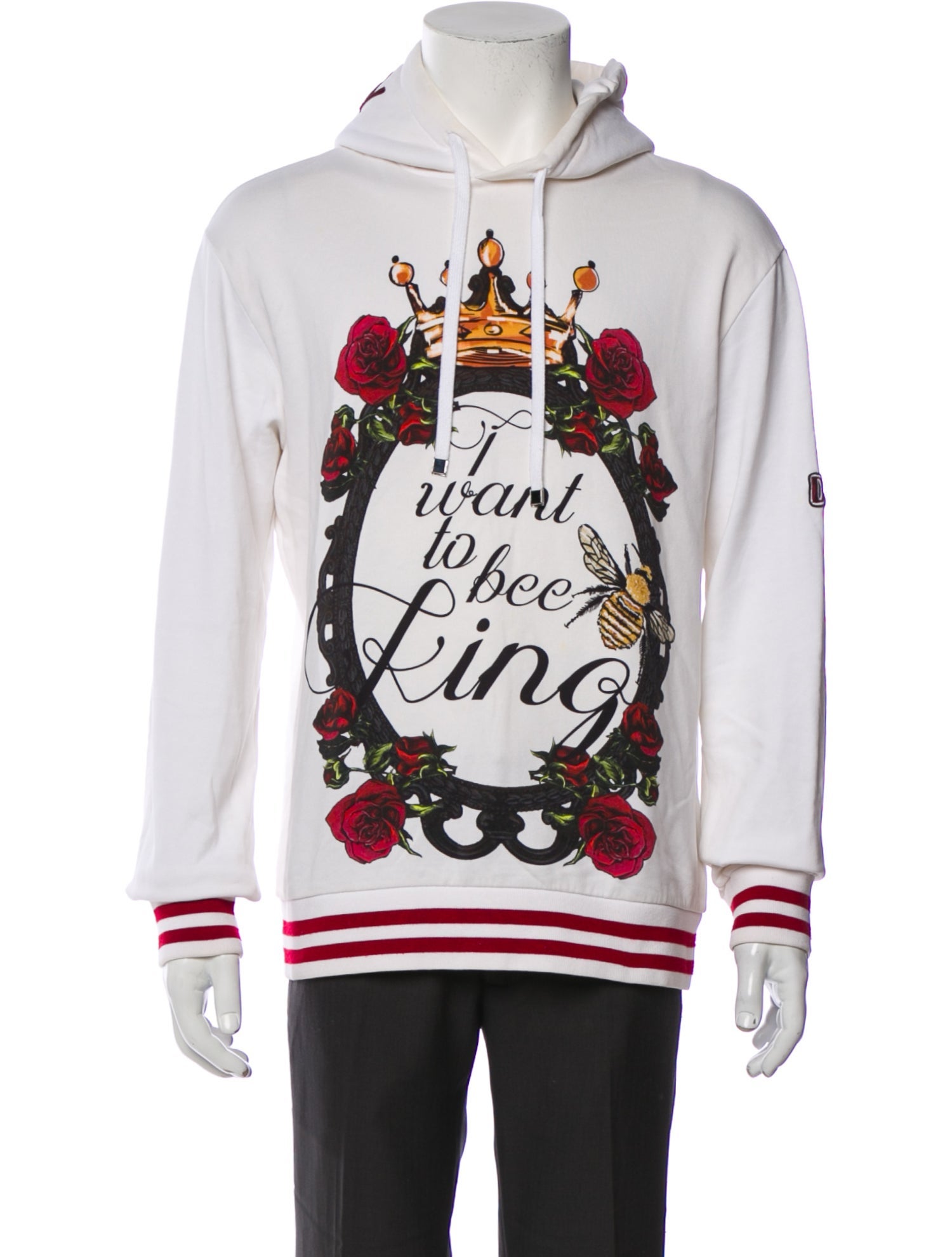 Dolce & Gabbana Graphic Print Crew Neck Hoodie