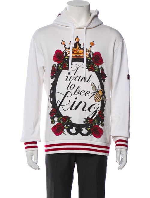 Dolce & Gabbana Graphic Print Crew Neck Hoodie