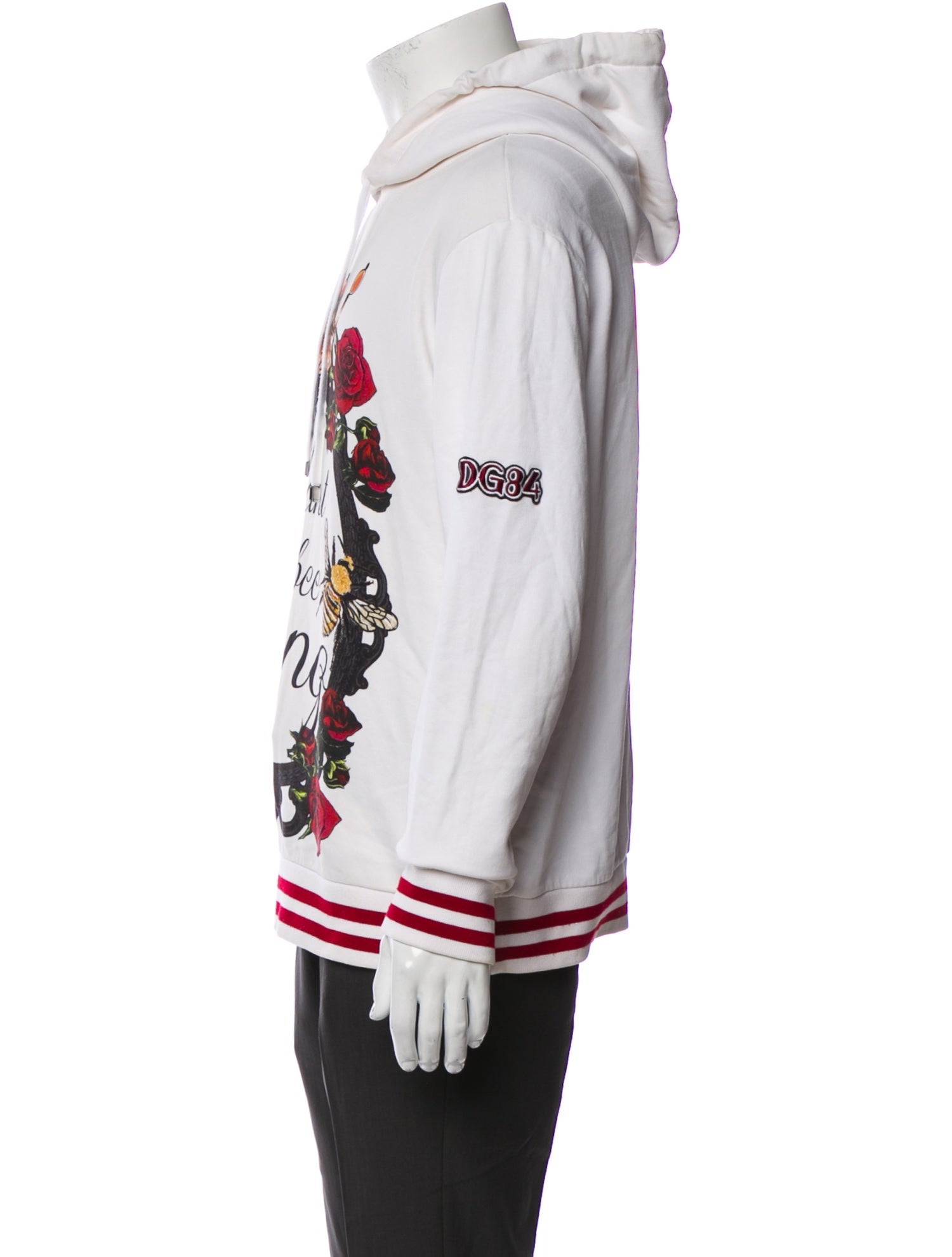Dolce & Gabbana Graphic Print Crew Neck Hoodie