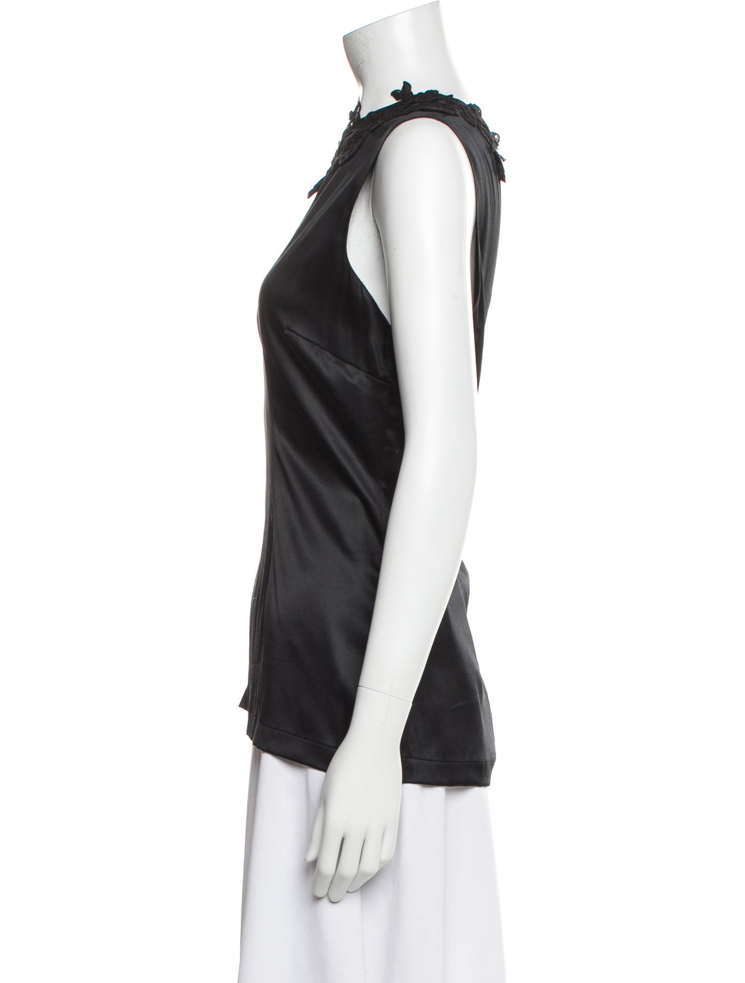 Dolce & Gabbana Silk Bateau Neckline Top