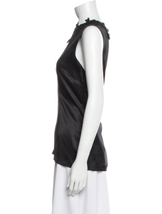 Dolce & Gabbana Silk Bateau Neckline Top