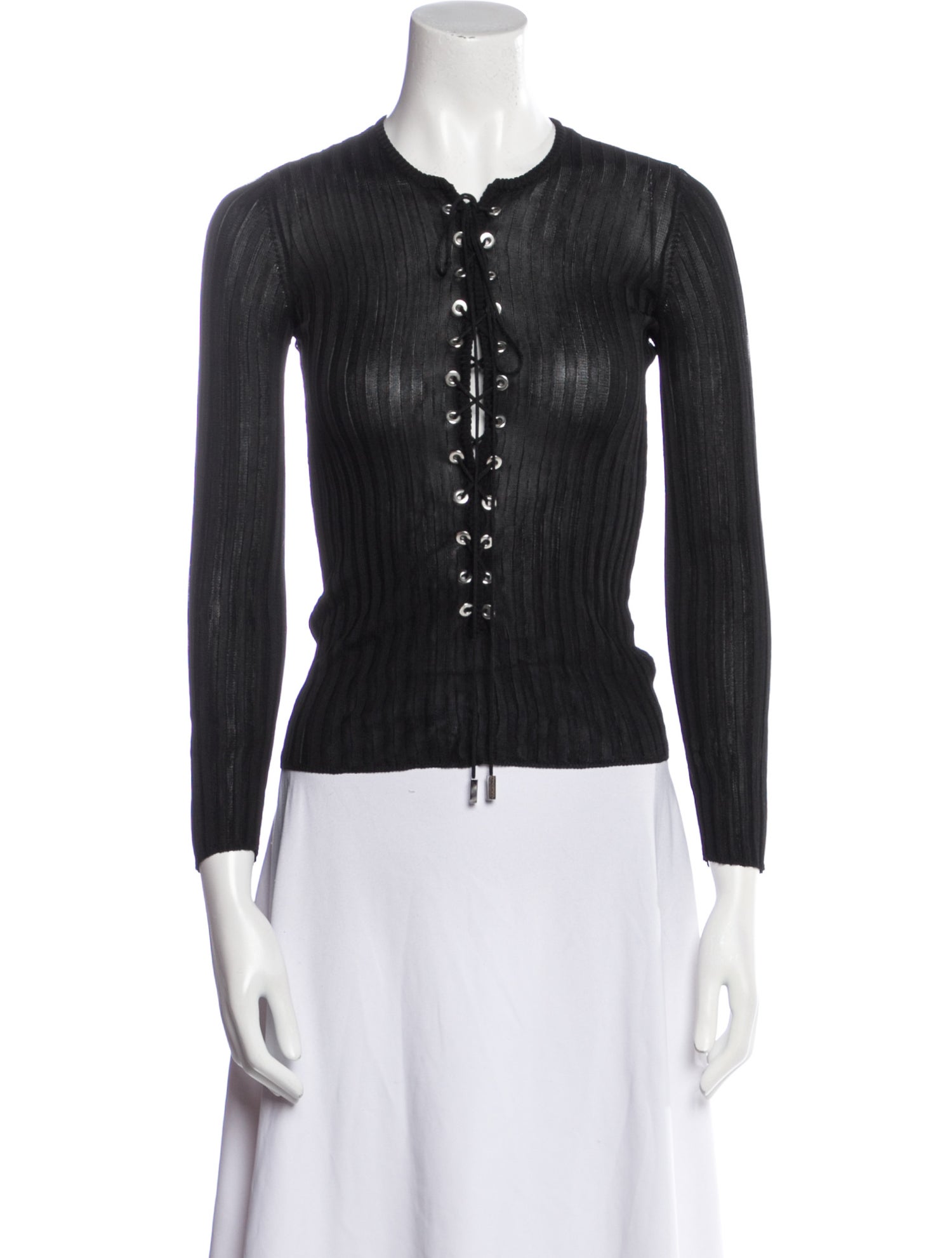 Dolce & Gabbana Crew Neck Long Sleeve Top