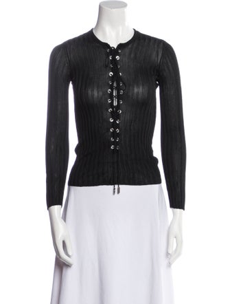 Dolce & Gabbana Crew Neck Long Sleeve Top