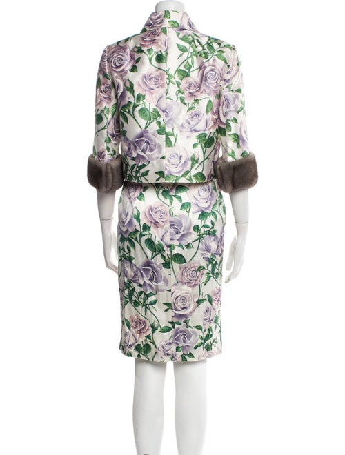 Dolce & Gabbana Silk Floral Print Skirt Set
