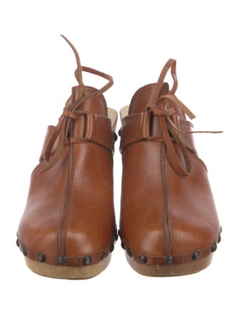 Dolce & Gabbana Leather Bow Accents Mules