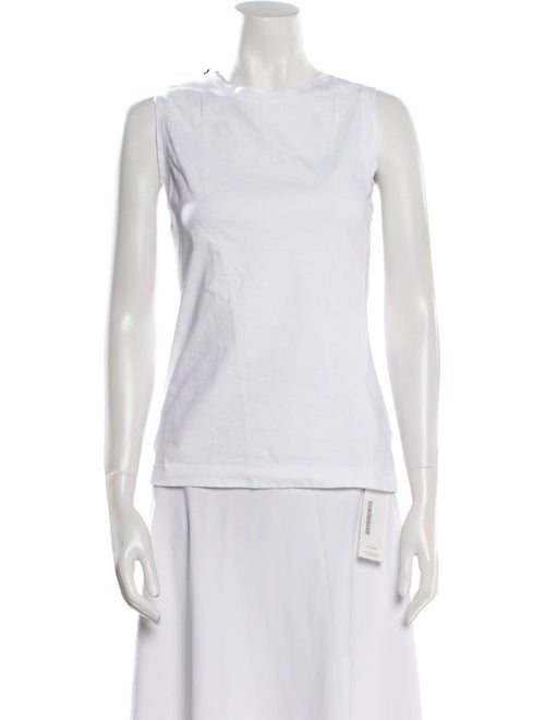 Dolce & Gabbana Bateau Neckline Sleeveless Top