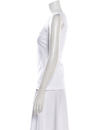 Dolce & Gabbana Bateau Neckline Sleeveless Top