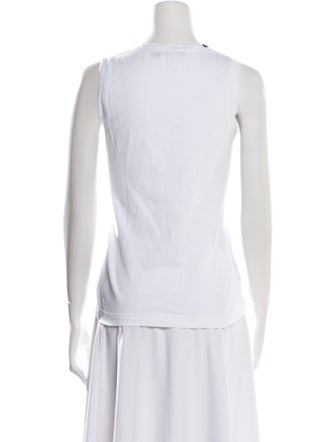 Dolce & Gabbana Bateau Neckline Sleeveless Top