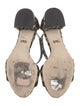 Dolce & Gabbana Animal Print Grosgrain Trim Sandals