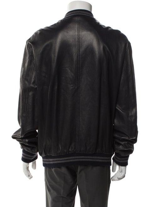 Dolce & Gabbana Lamb Leather Bomber Jacket