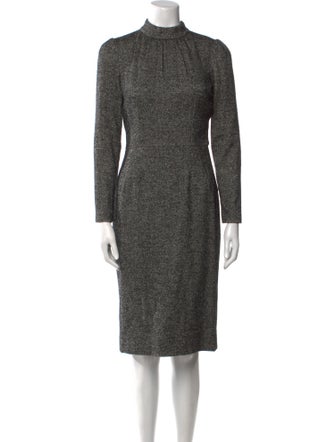 Dolce & Gabbana Virgin Wool Knee-Length Dress