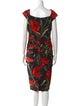 Dolce & Gabbana Floral Print Midi Length Dress