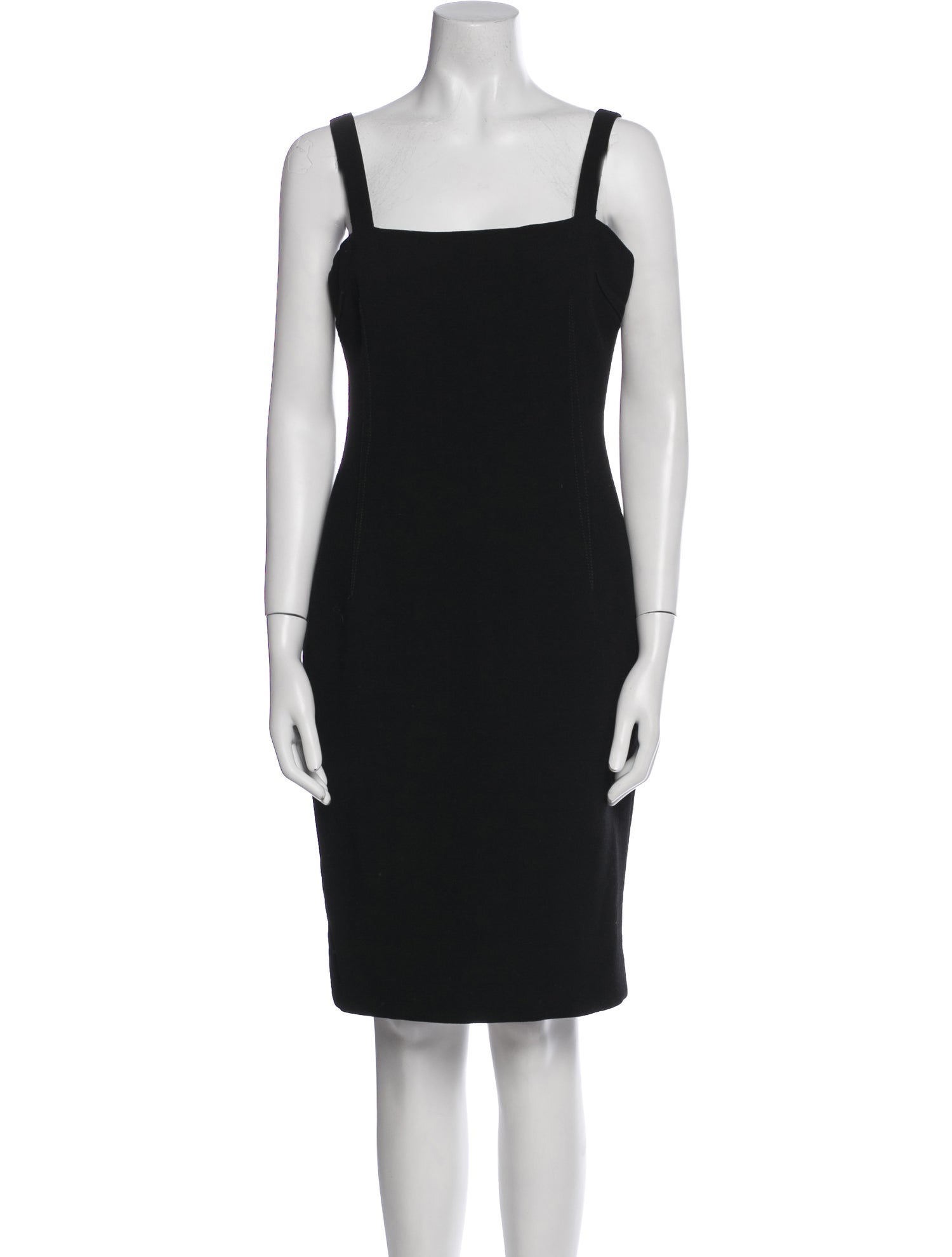 Dolce & Gabbana Virgin Wool Knee-Length Dress