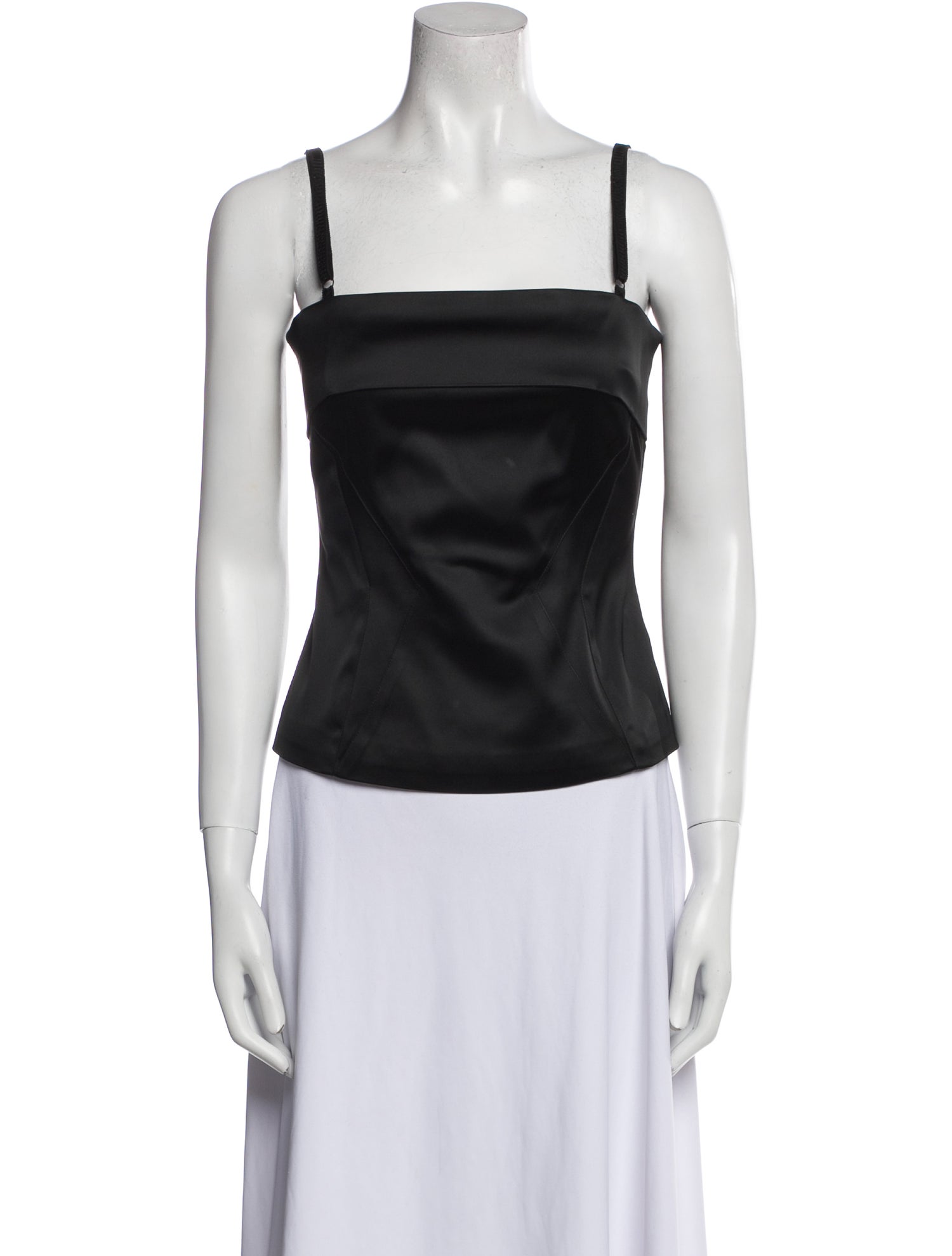 D&G Square Neckline Sleeveless Crop Top