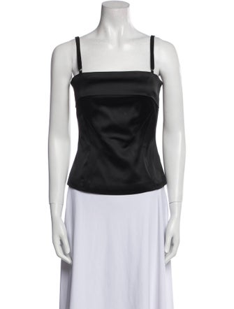 D&G Square Neckline Sleeveless Crop Top