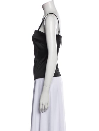 D&G Square Neckline Sleeveless Crop Top