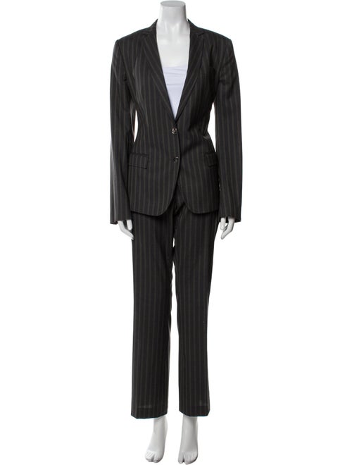 Dolce & Gabbana Virgin Wool Striped Pantsuit